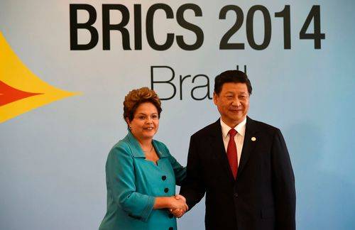 To repræsentanter fra BRIKS-landene. Brasilien og Kina.