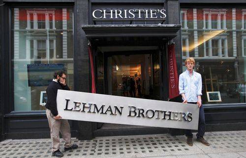 skilt med lehman brothers