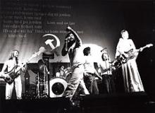 Rockgruppen Røde Mors Rockcirkus i Saltlageret 1976.