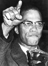 Militant borgerrettighedsforkæmper Malcolm X. Udateret arkivbillede ca. 1960.