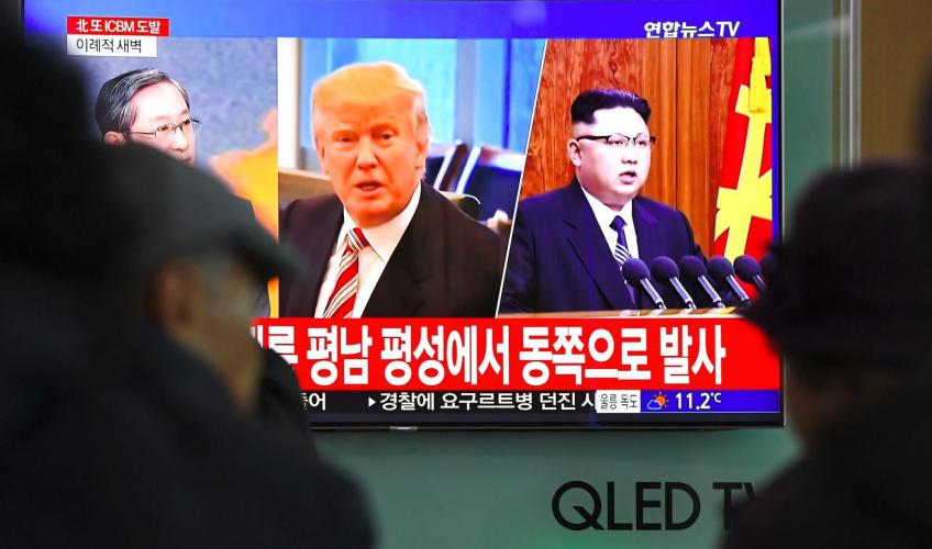 Trump og kim jong-un