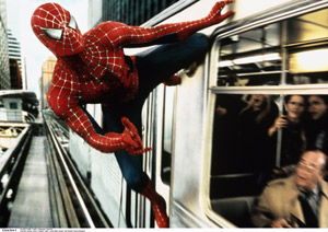 Fra filmen Spiderman 2. Tobey Maguire som Spiderman. 2004. Foto: Polfoto