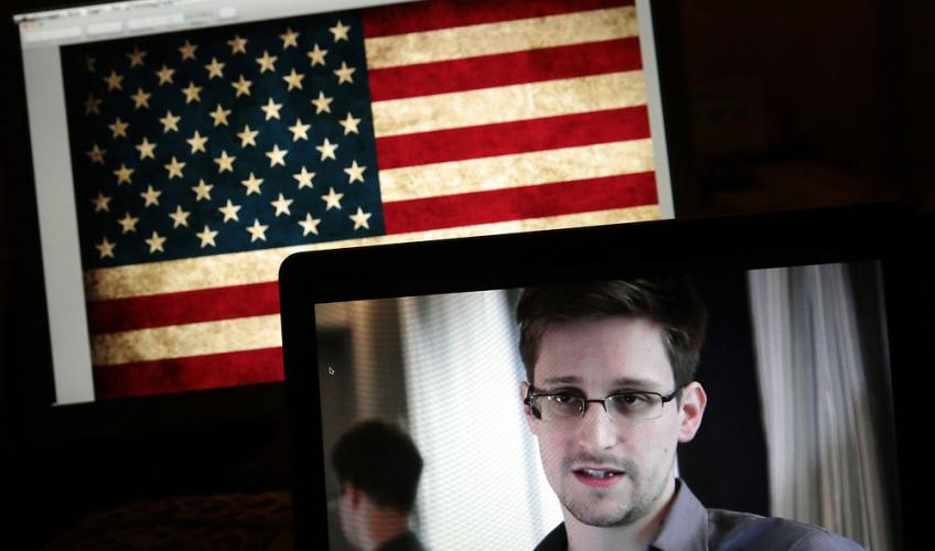 Snowden og det amerikanske flag